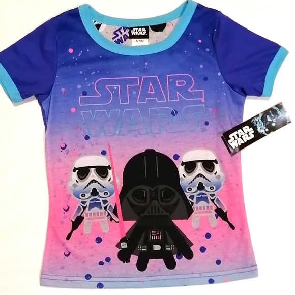 🔥SALE🔥 Star Wars Darth Vader Girl's Pajama Set NWT Sz XS (4/5) - Picture 2 of 9